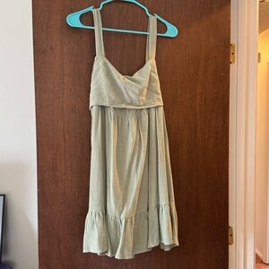 Altar'd State Soft Sage Textured Dress